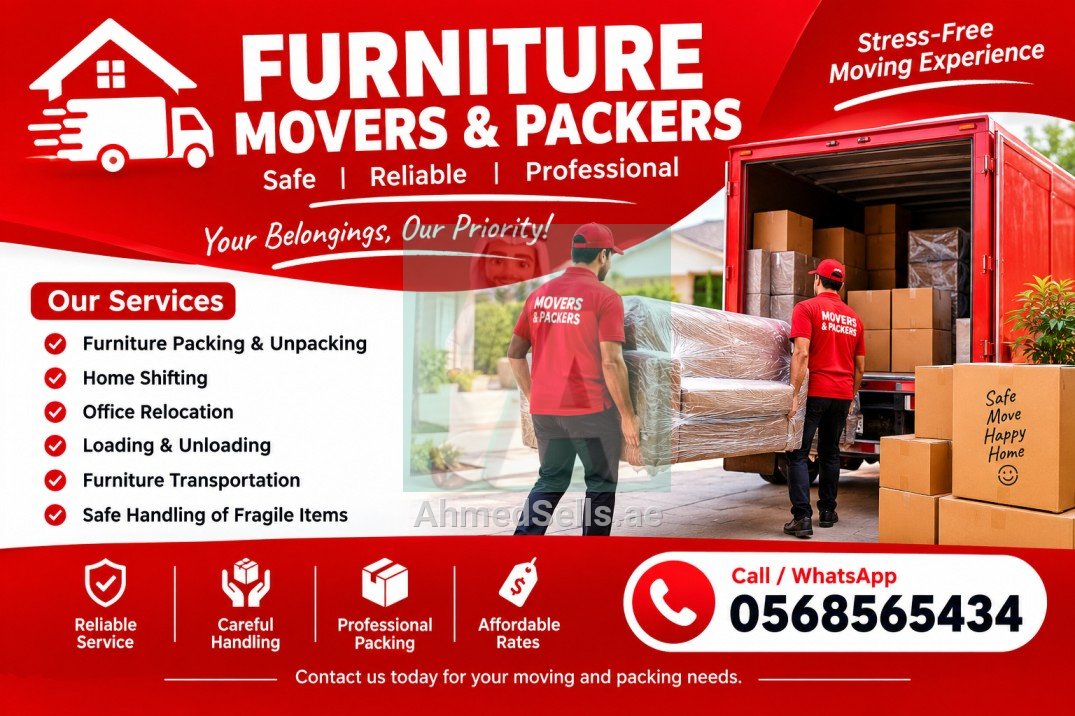 Furniture Movers & Packers Safe, Reliable & Professional Moving Services
