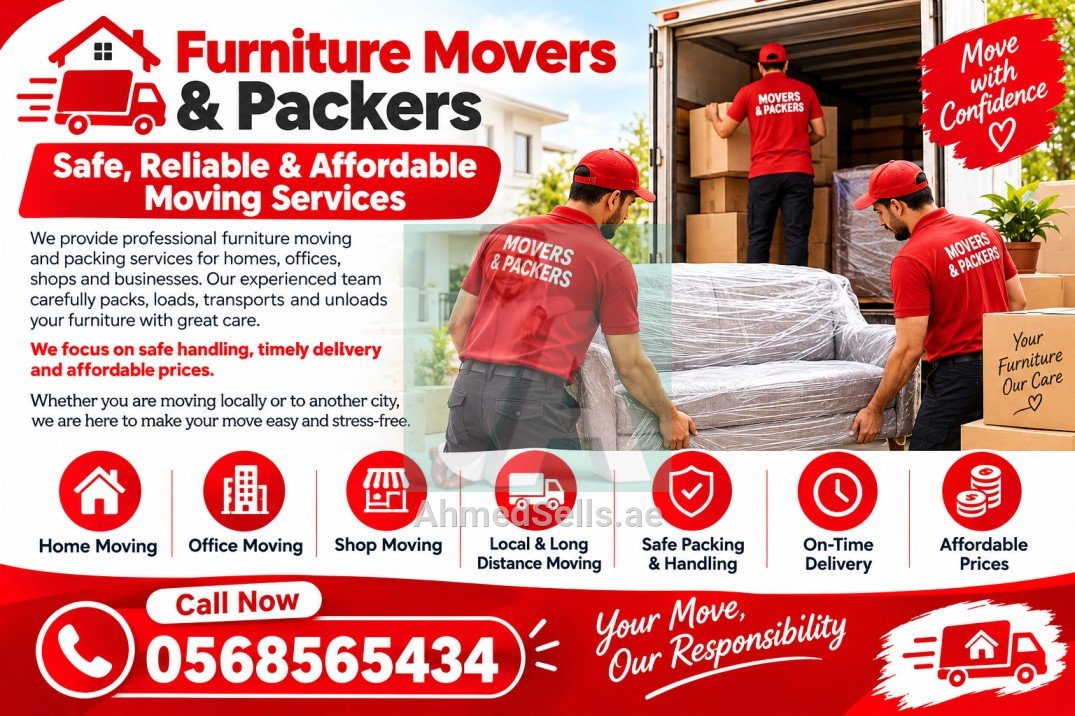Furniture Movers & Packers – Safe, Reliable & Affordable Moving Services