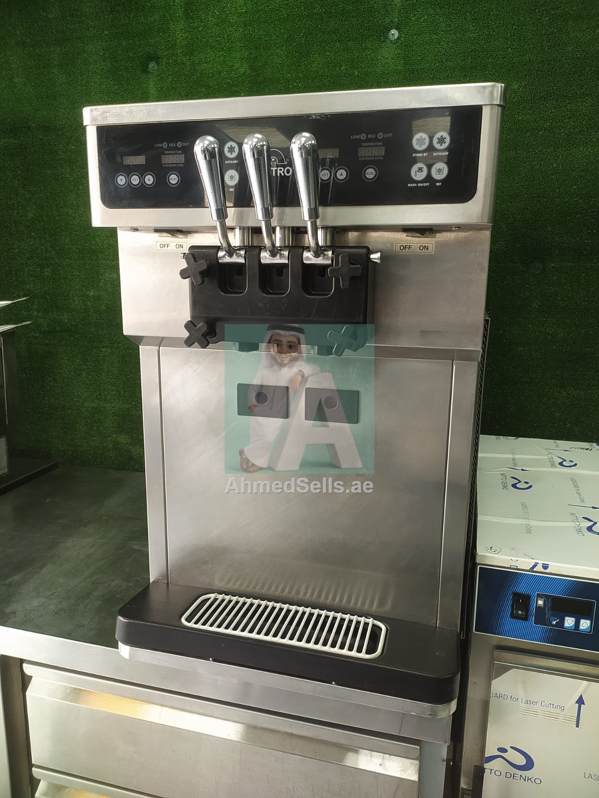 Icetro 2+1 Table Top Soft Serve Ice Cream Machine ISI-163TT ( Whatsapp no: 0508014621 )