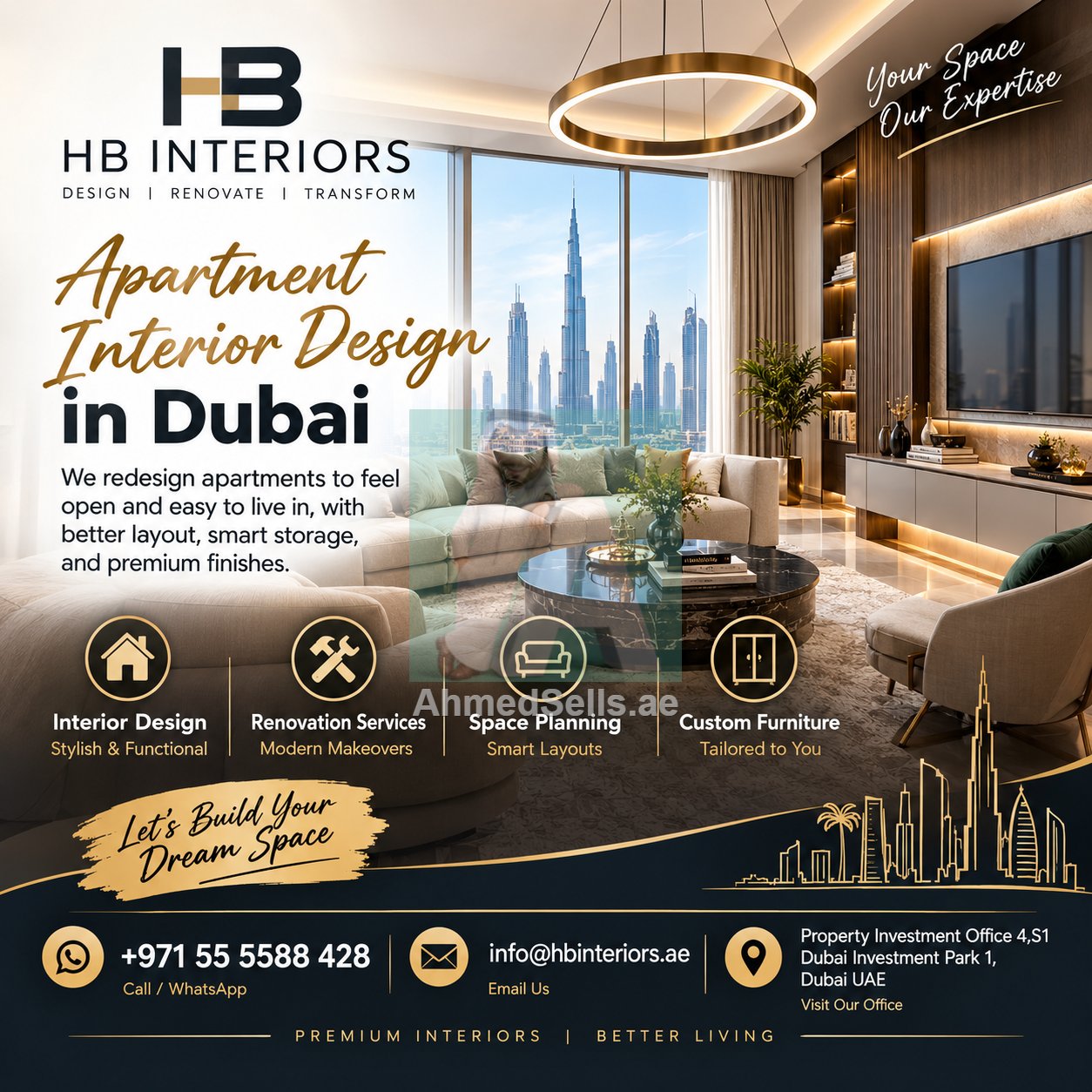 Apartment Interior Design in Dubai