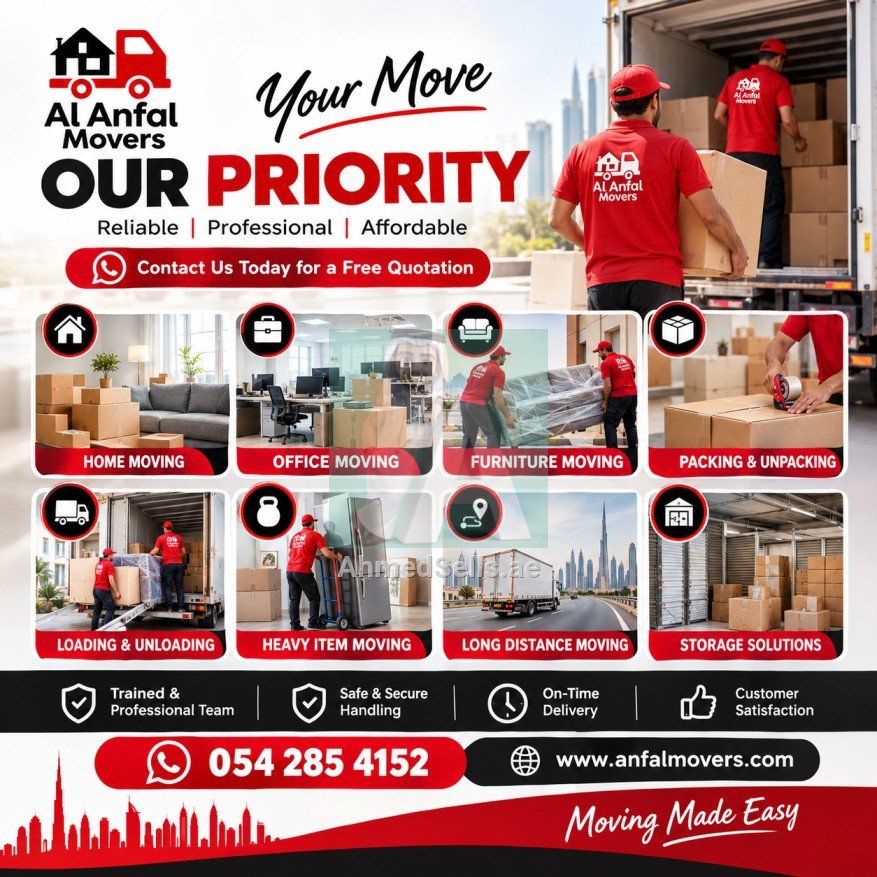 Professional Moving Services in Dubai | Al Anfal Movers
