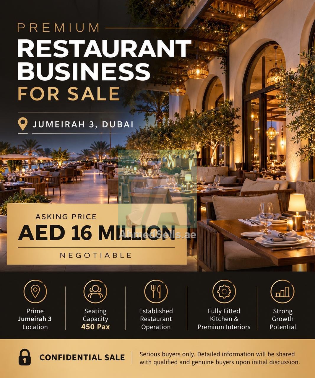 Premium Restaurant Business For Sale