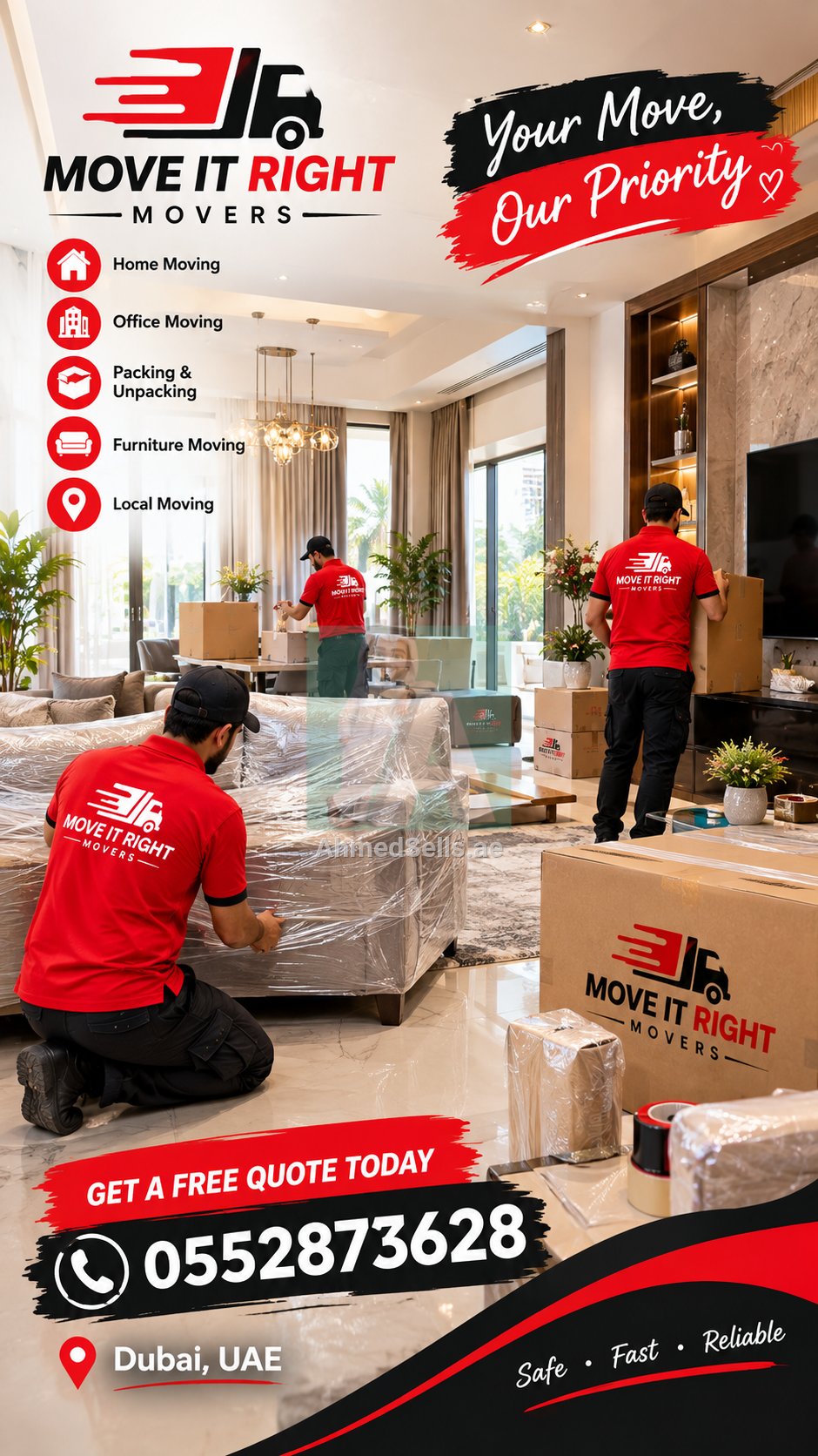 Professional Moving & Packing Services in Dubai 🚚
