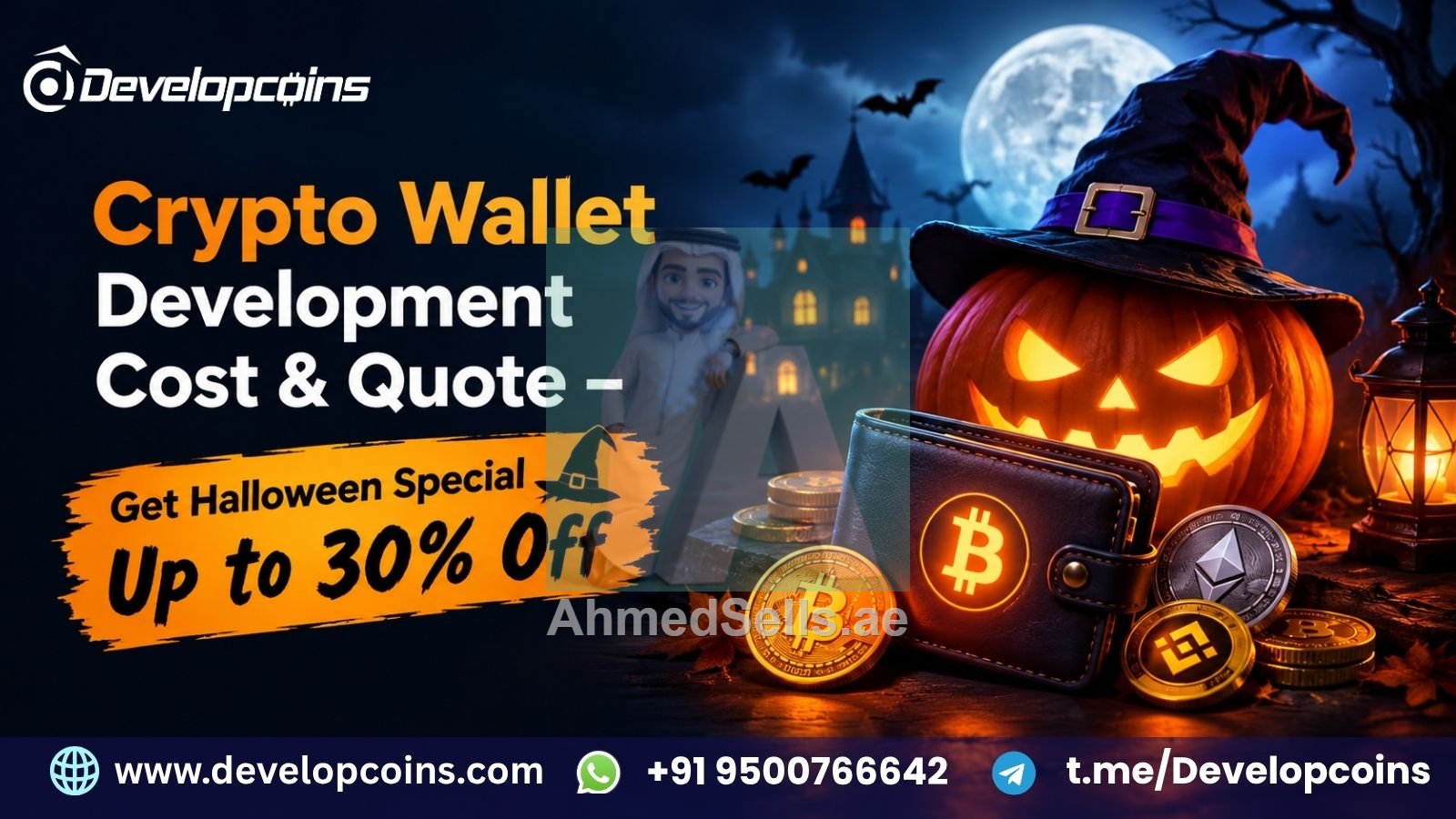 Crypto Wallet Development Cost & Quote ā Get Halloween Special Up to 30% Off