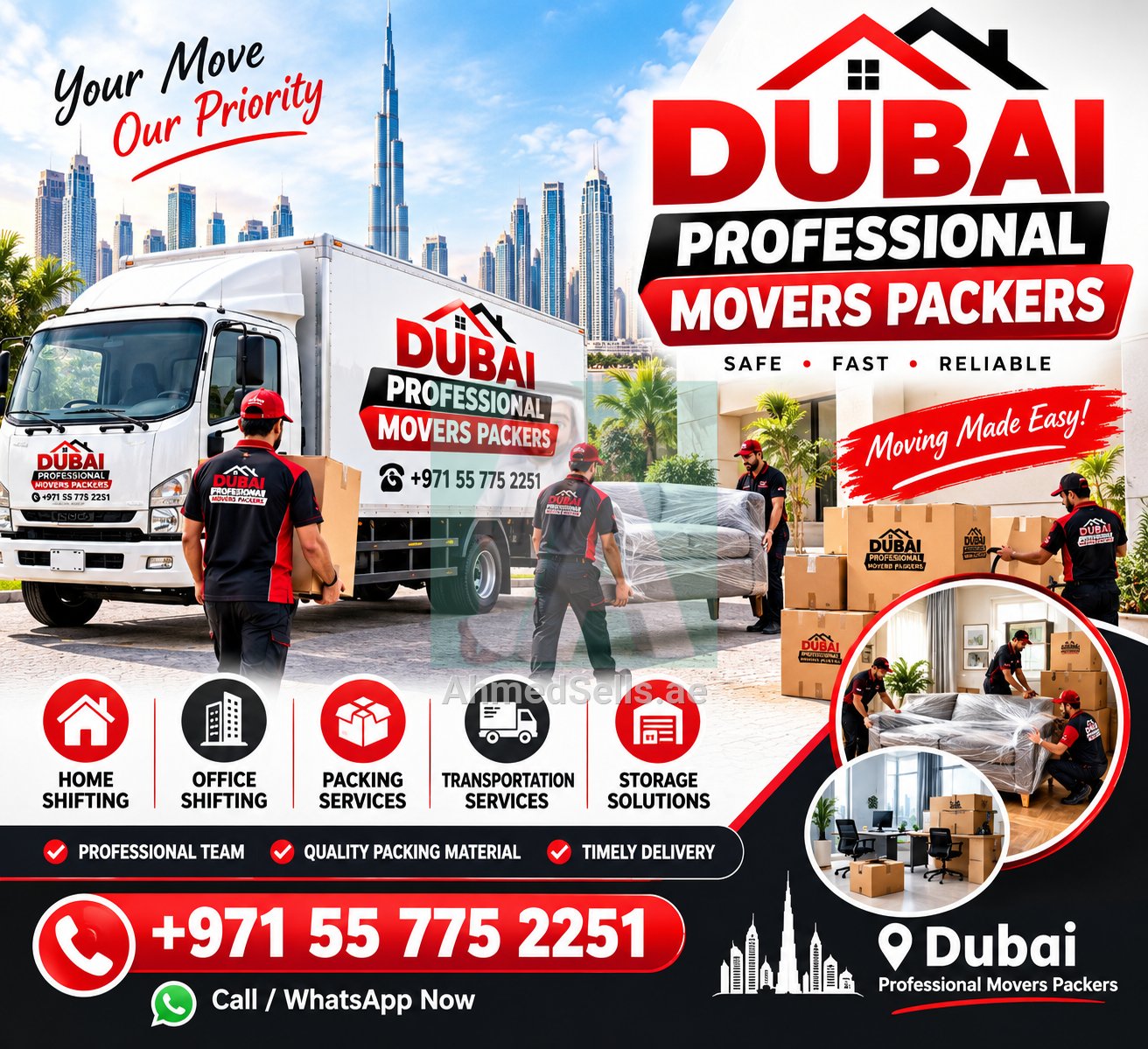 Dubai professional movers packers