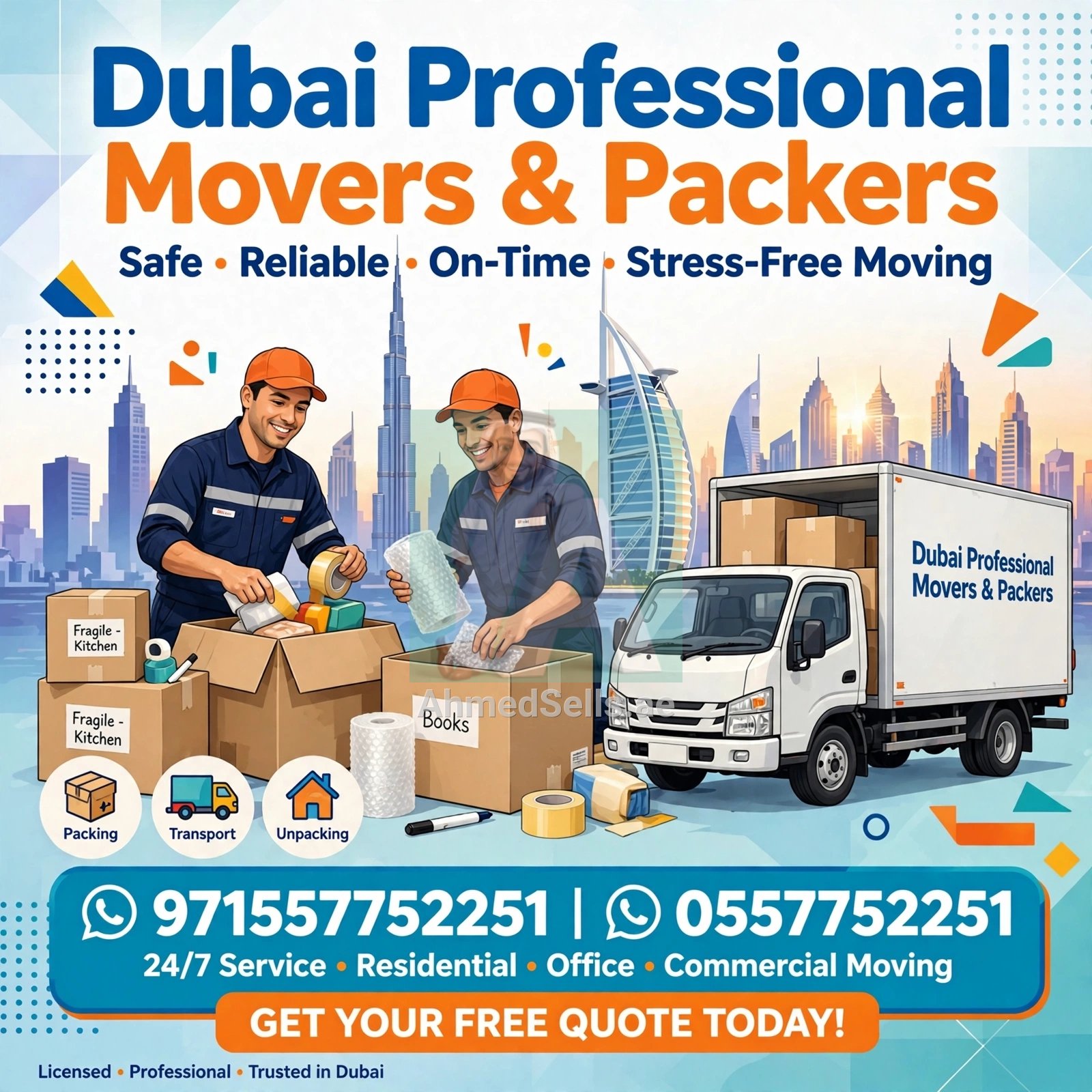 Dubai professional movers packers