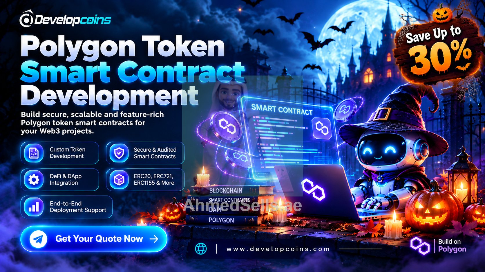 Polygon Token + DEX Integration Services – Save Up to 30% This Halloween