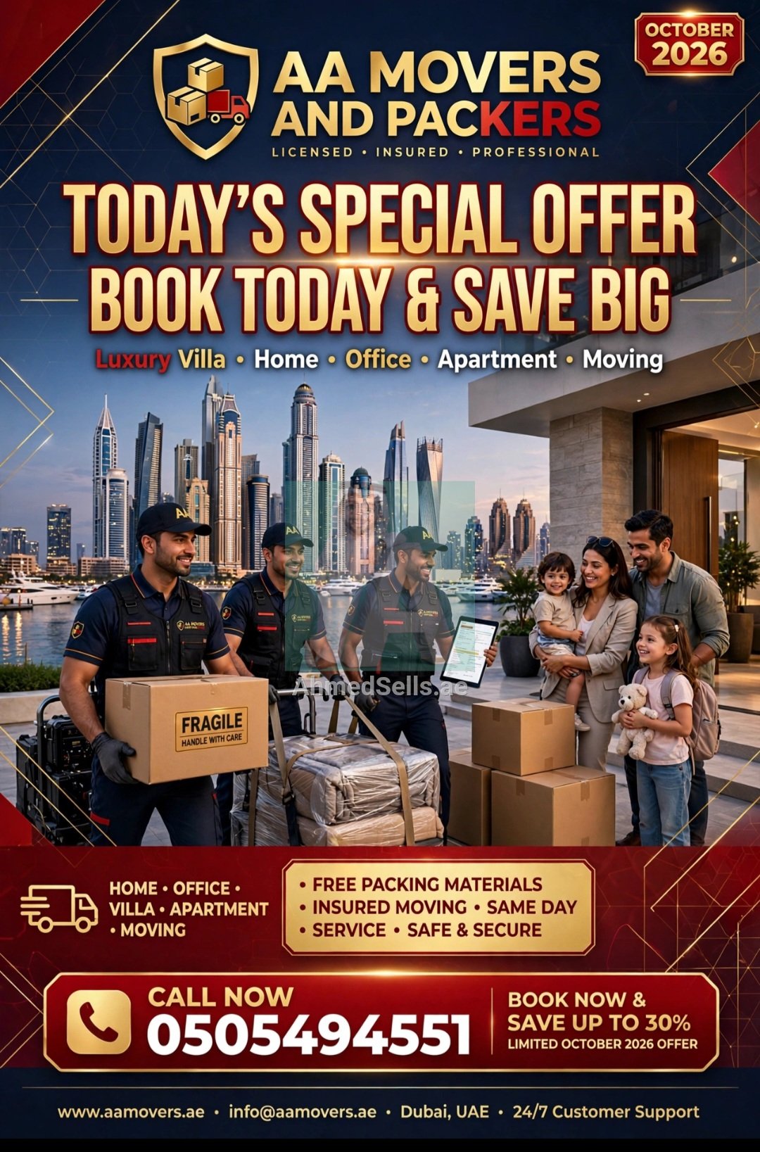 Most Trusted Movers in Dubai | AA MOVERS AND PACKERS